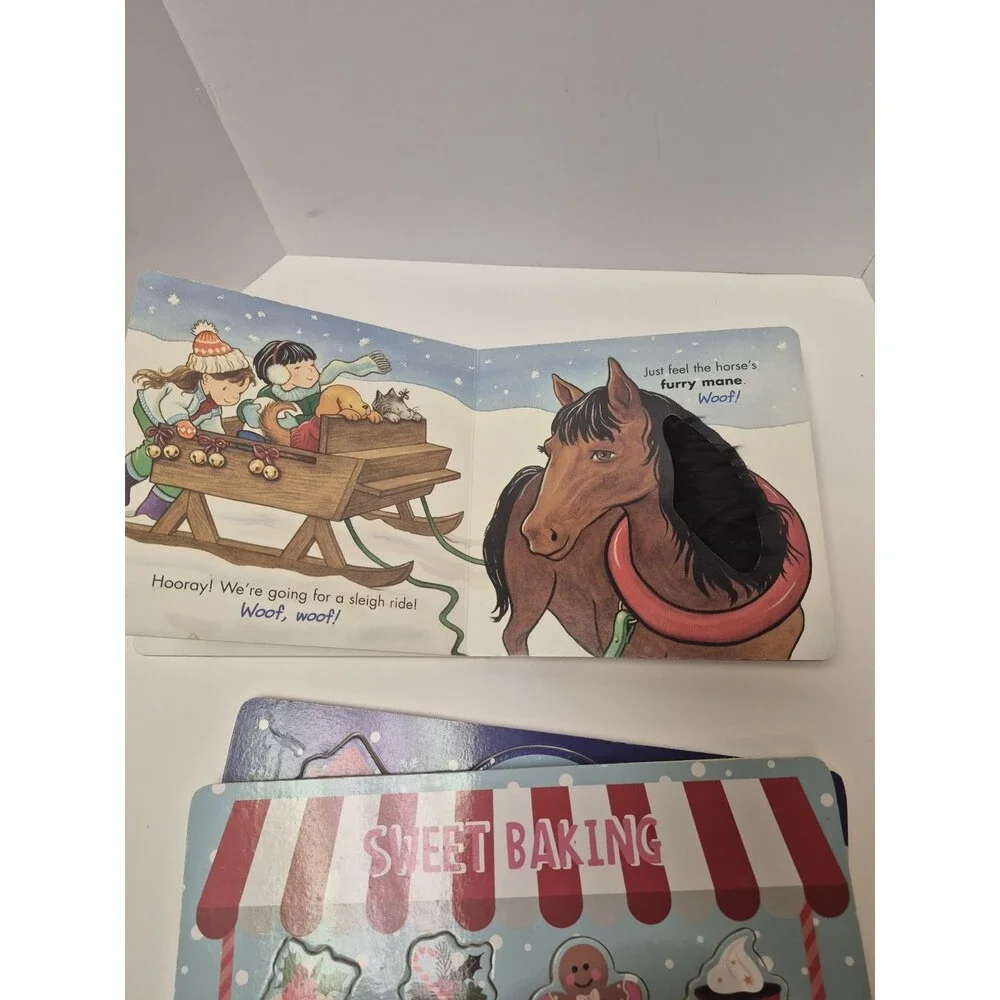 Childrens Christmas Puzzels (Two) Plush Christmas Puppy BOARD BOOK